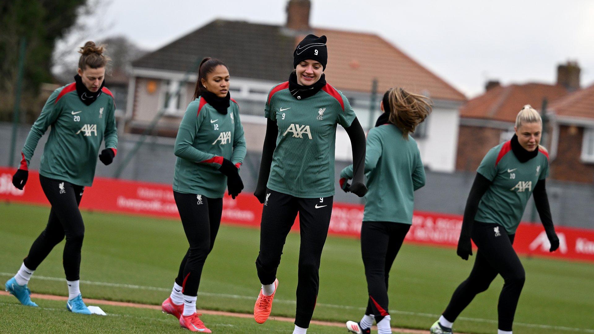 Training photos: Liverpool prepare for Women's FA Cup trip to Rugby Borough