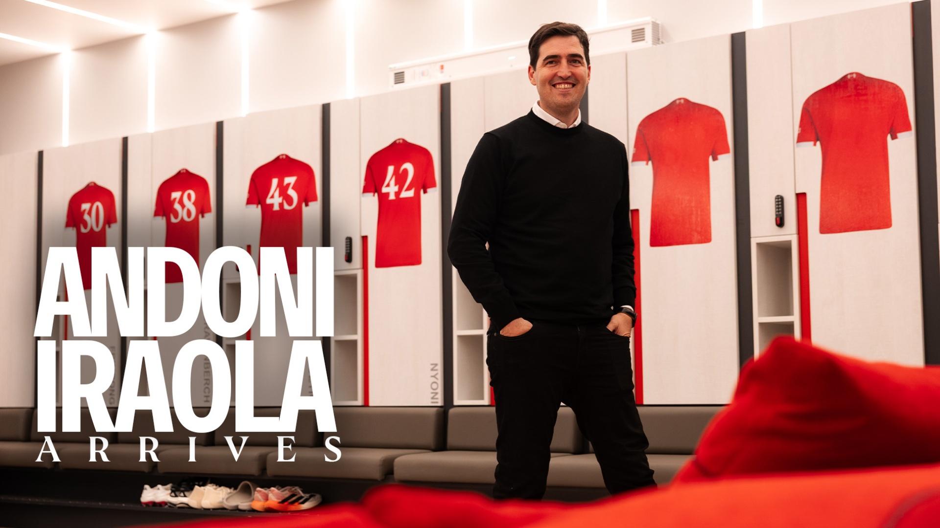 Watch now: Behind the scenes of Andoni Iraola's arrival at Liverpool