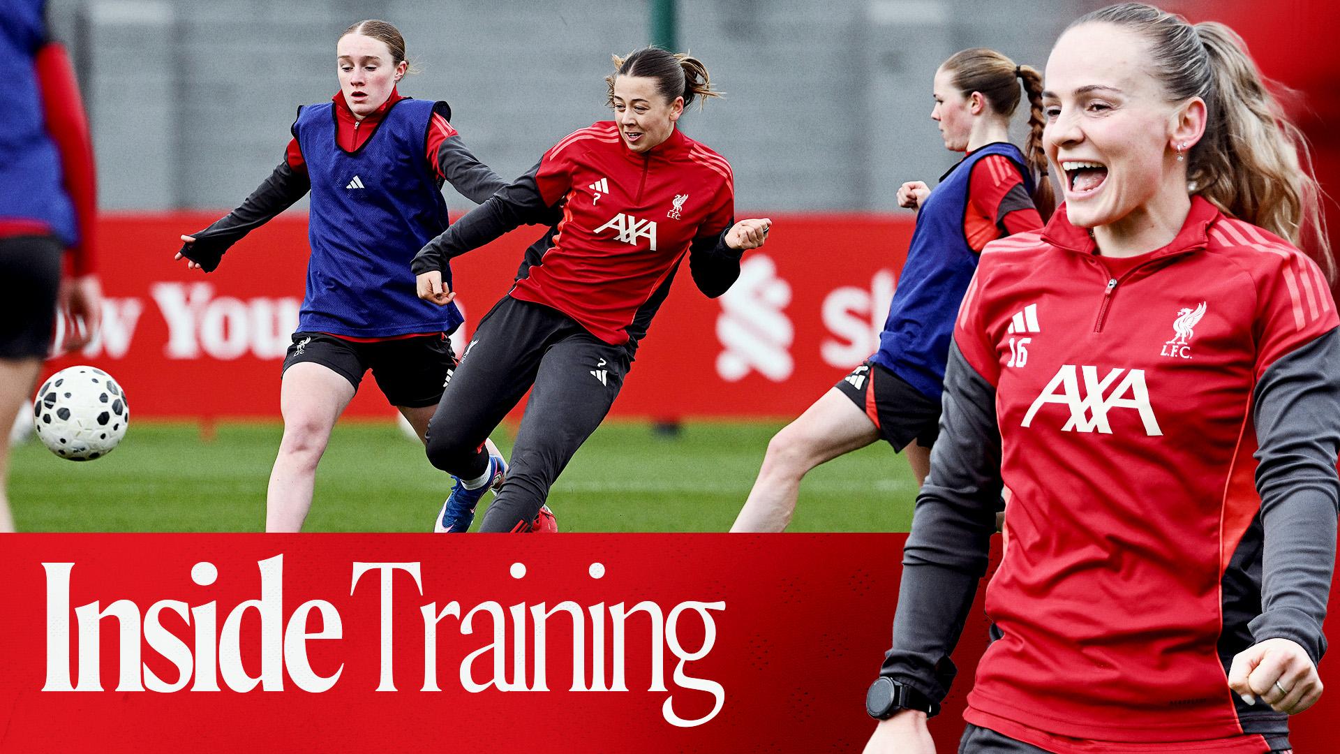 Inside Training: LFC Women complete Melwood workout ahead of Leicester clash