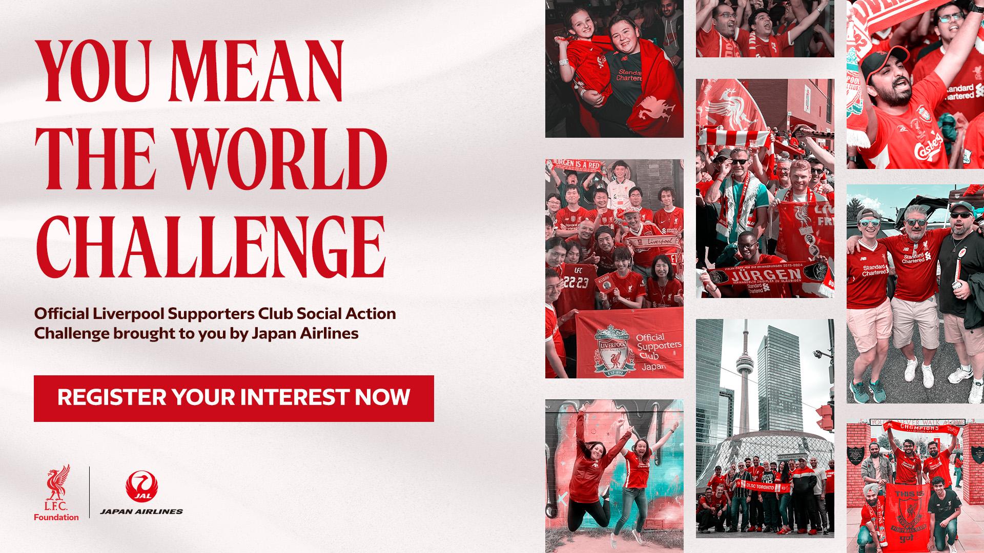 LFC Foundation launches 'You Mean The World' social action challenge with Japan Airlines