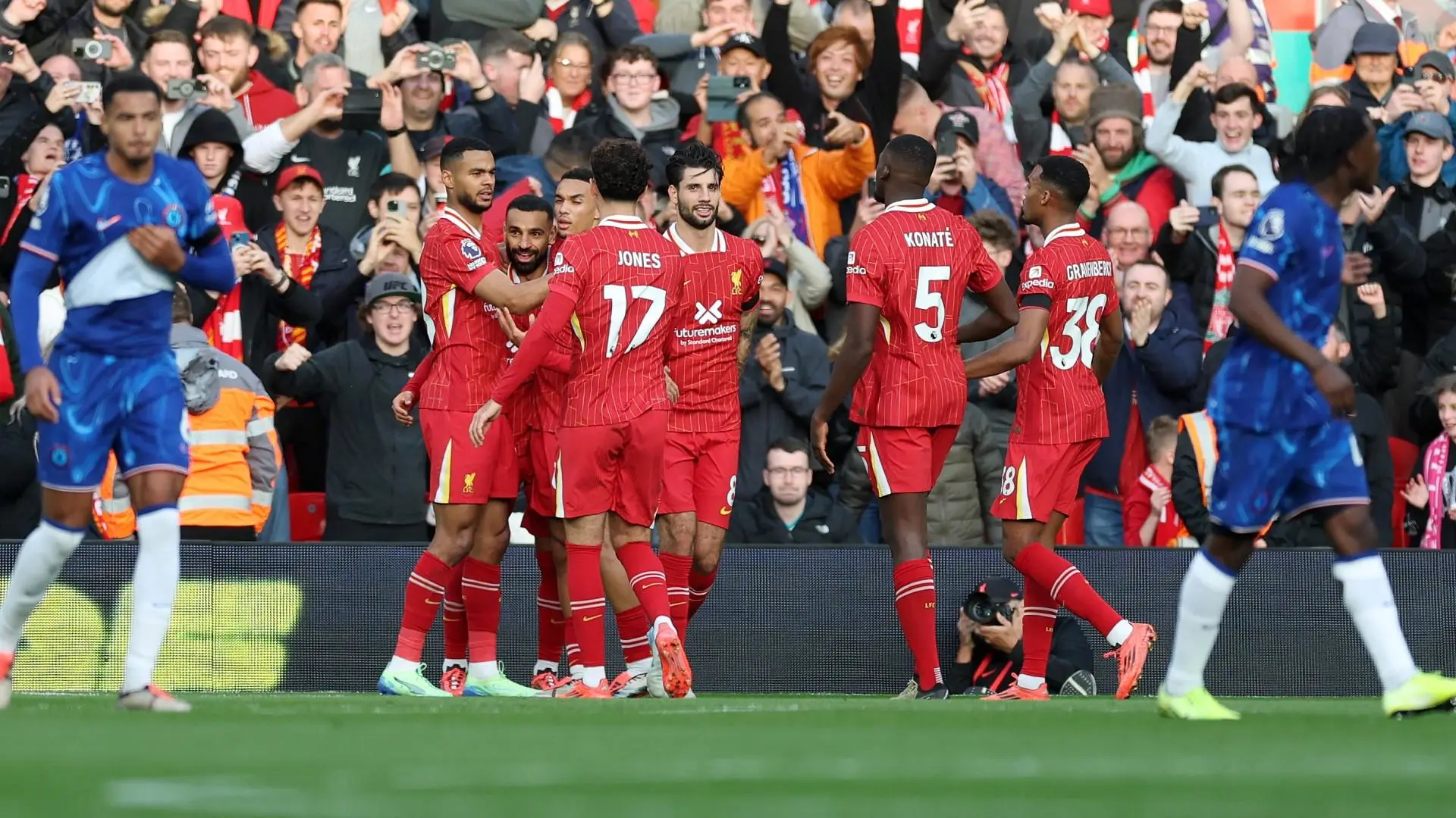 Who was Liverpool's Carlsberg Player of the Match v Chelsea?