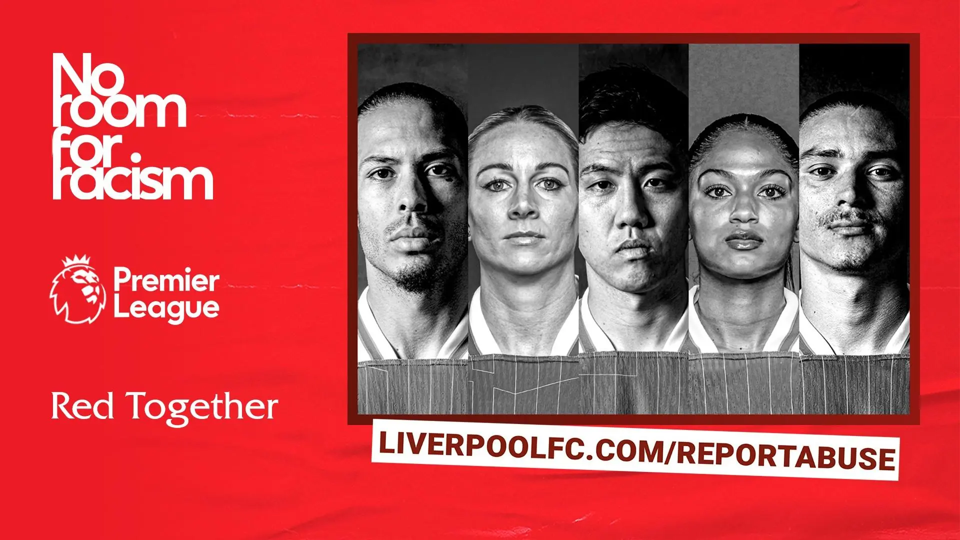 LFC supports Premier League's No Room For Racism initiative