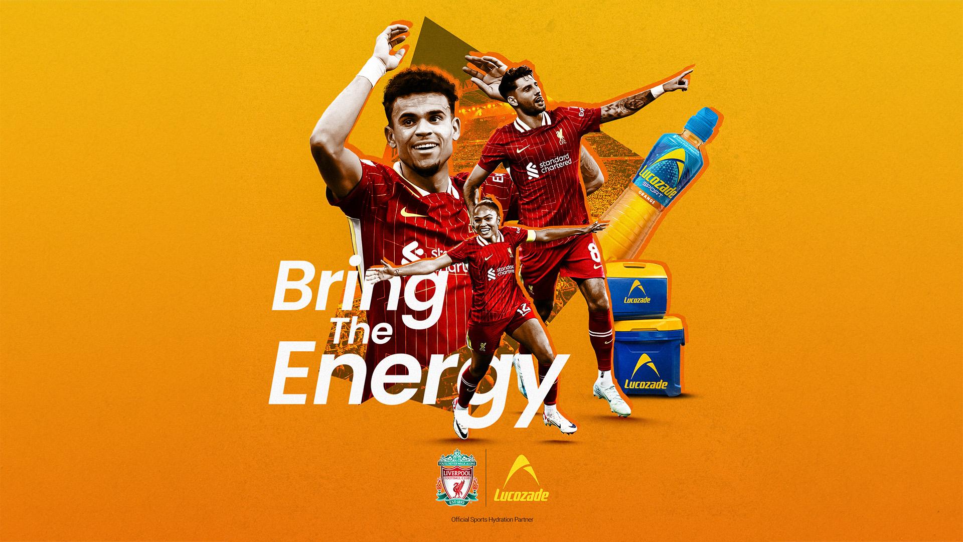 Liverpool FC welcomes Lucozade as club's official sports hydration partner