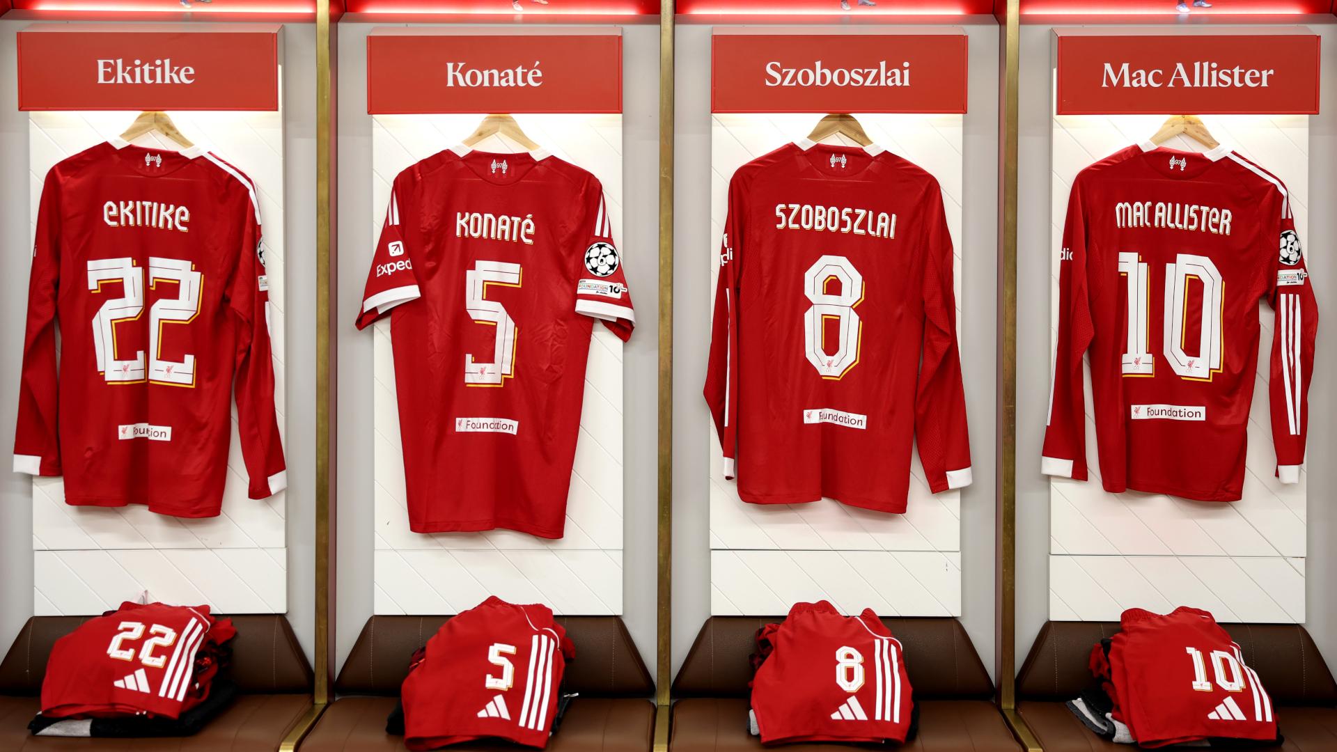 Which kit will Liverpool wear against Marseille?