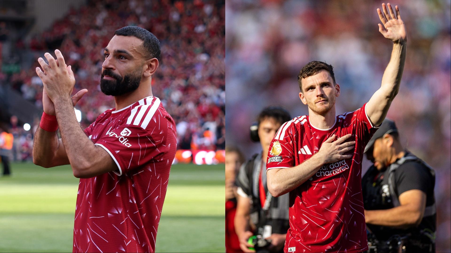 In photos: Anfield's farewells to Andy Robertson and Mohamed Salah