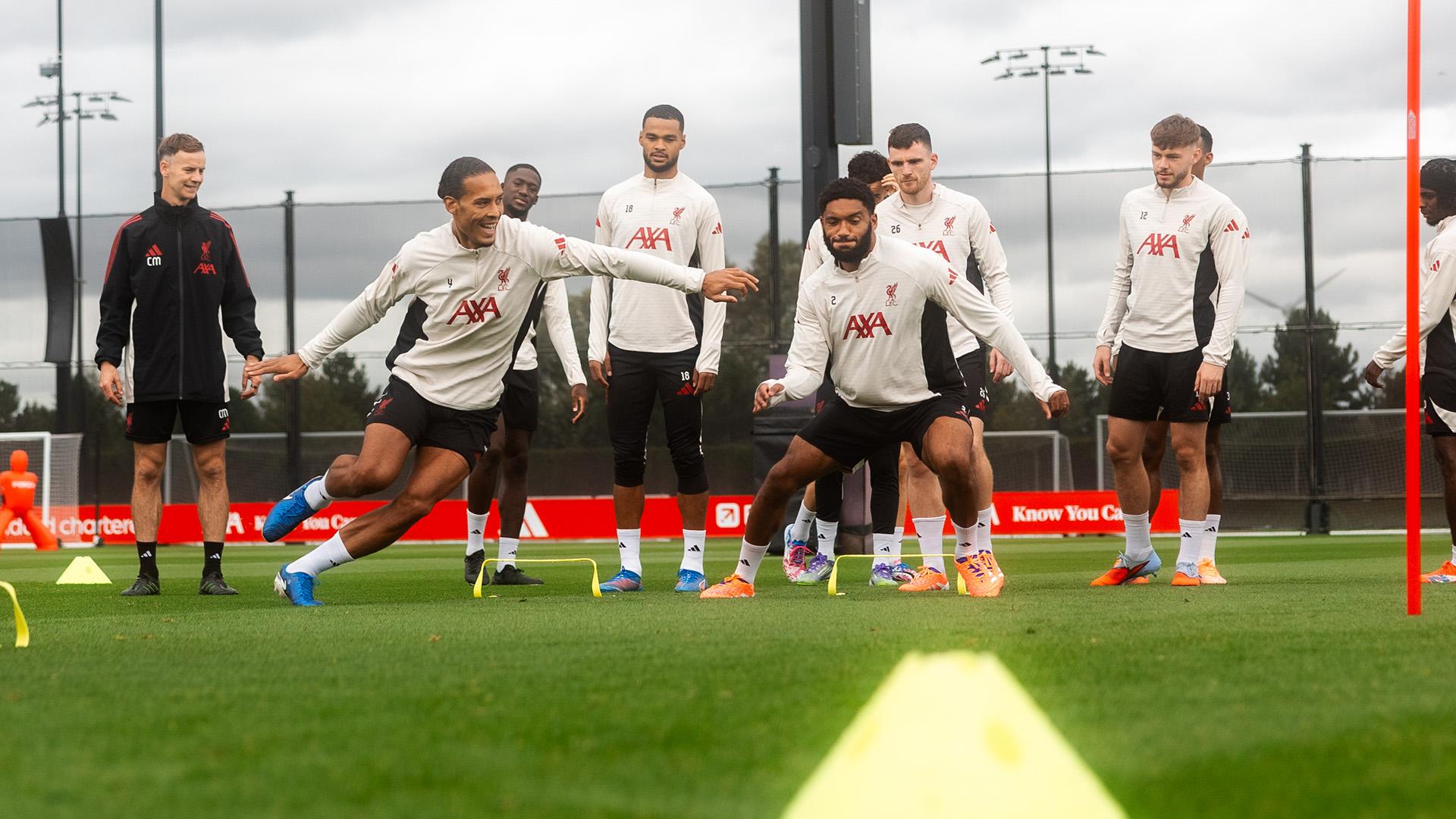 Training photos: Liverpool's preparations for 247th Merseyside derby