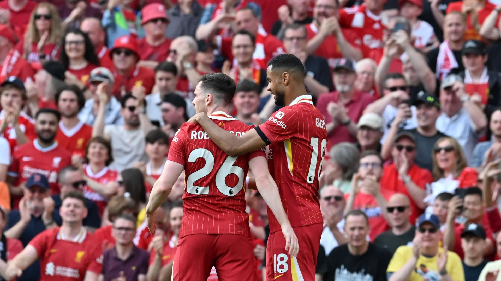 Cody Gakpo nets in 10 consecutive Anfield starts for Liverpool