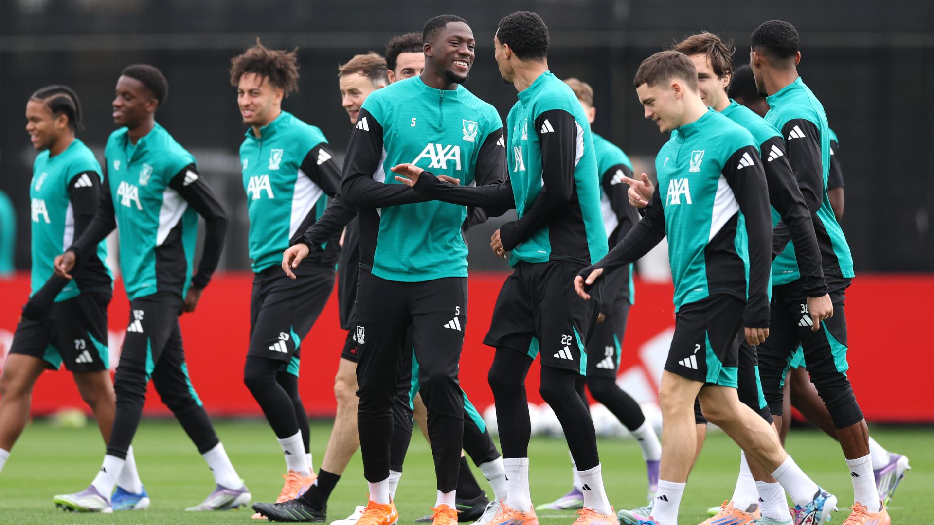 Training photos: Liverpool prepare for Champions League night against Real Madrid