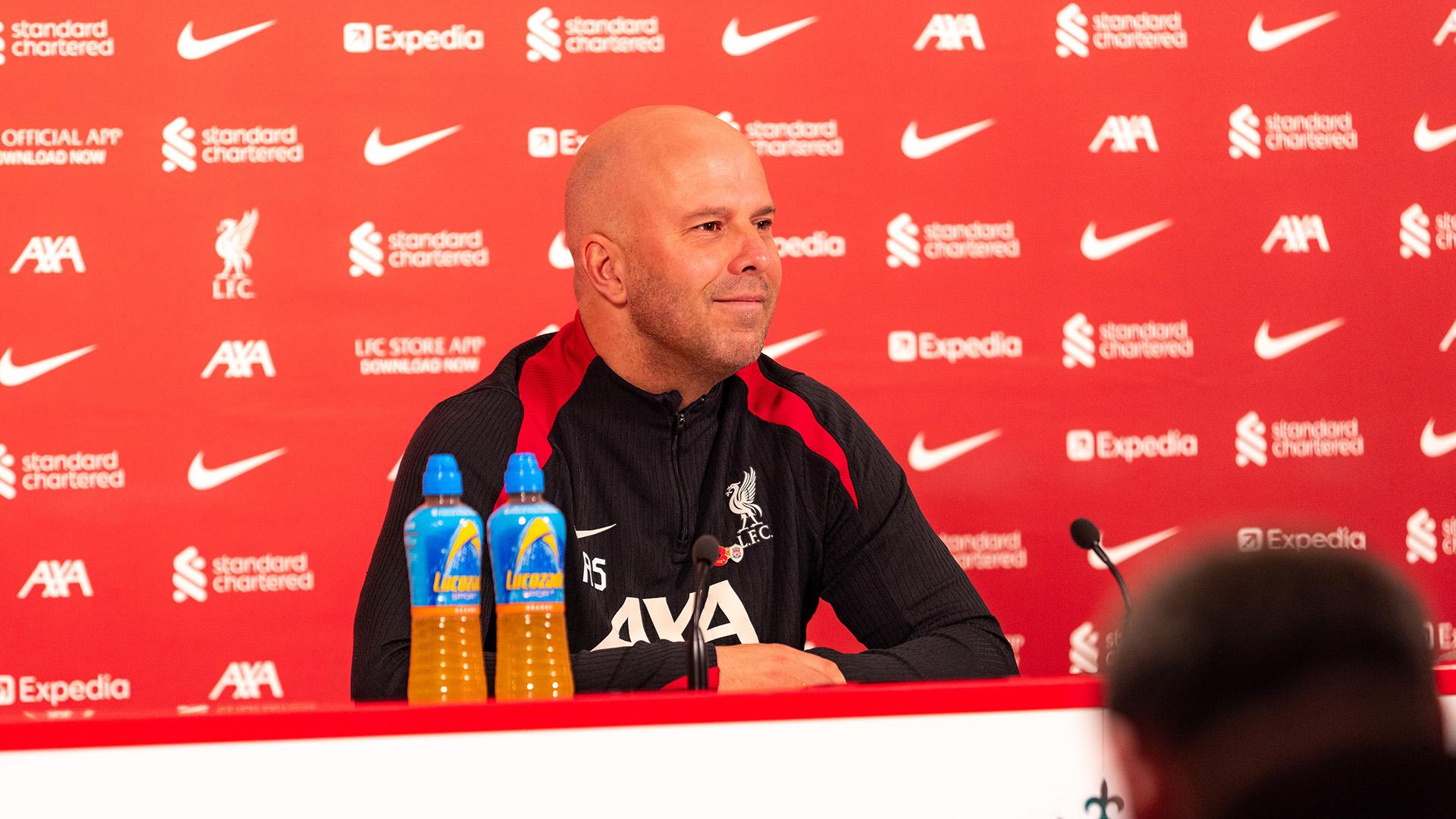 On demand: Watch Arne Slot's pre-Tottenham press conference