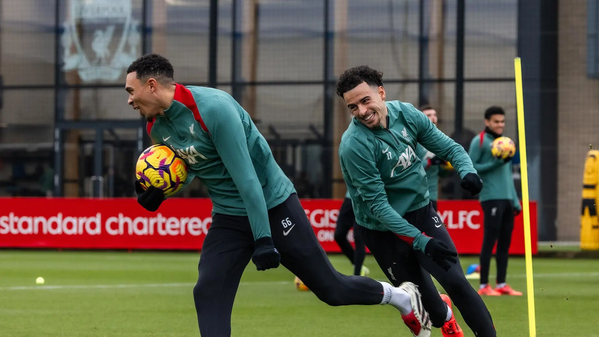 Training photos: Liverpool's pre-Fulham work on Thursday