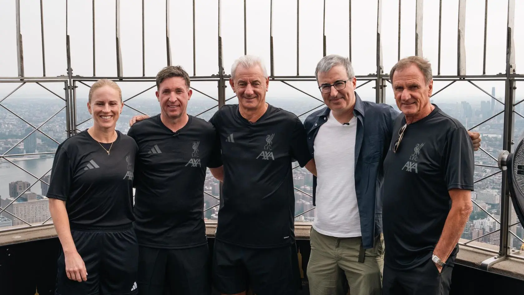 Photos: Liverpool legends join John Oliver on visit to Empire State Building