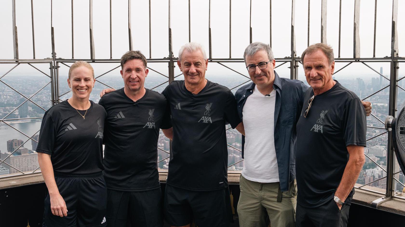 Photos: Liverpool legends join John Oliver on visit to Empire State Building