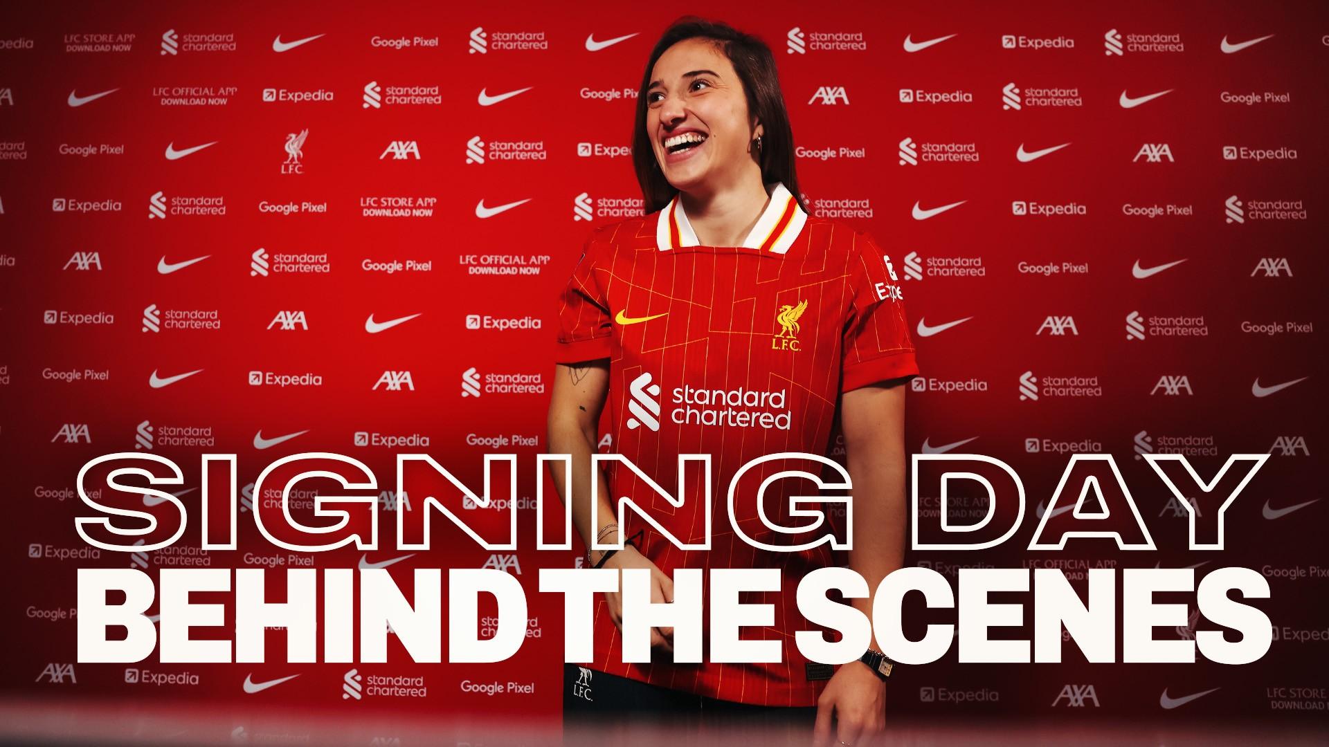 Signing day: Behind the scenes of Alejandra Bernabe's arrival at LFC Women