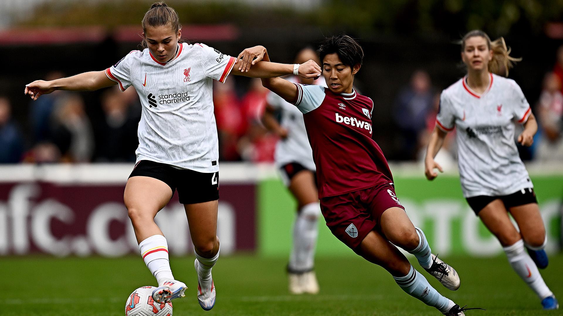 Watch WSL highlights: West Ham United 1-1 Liverpool