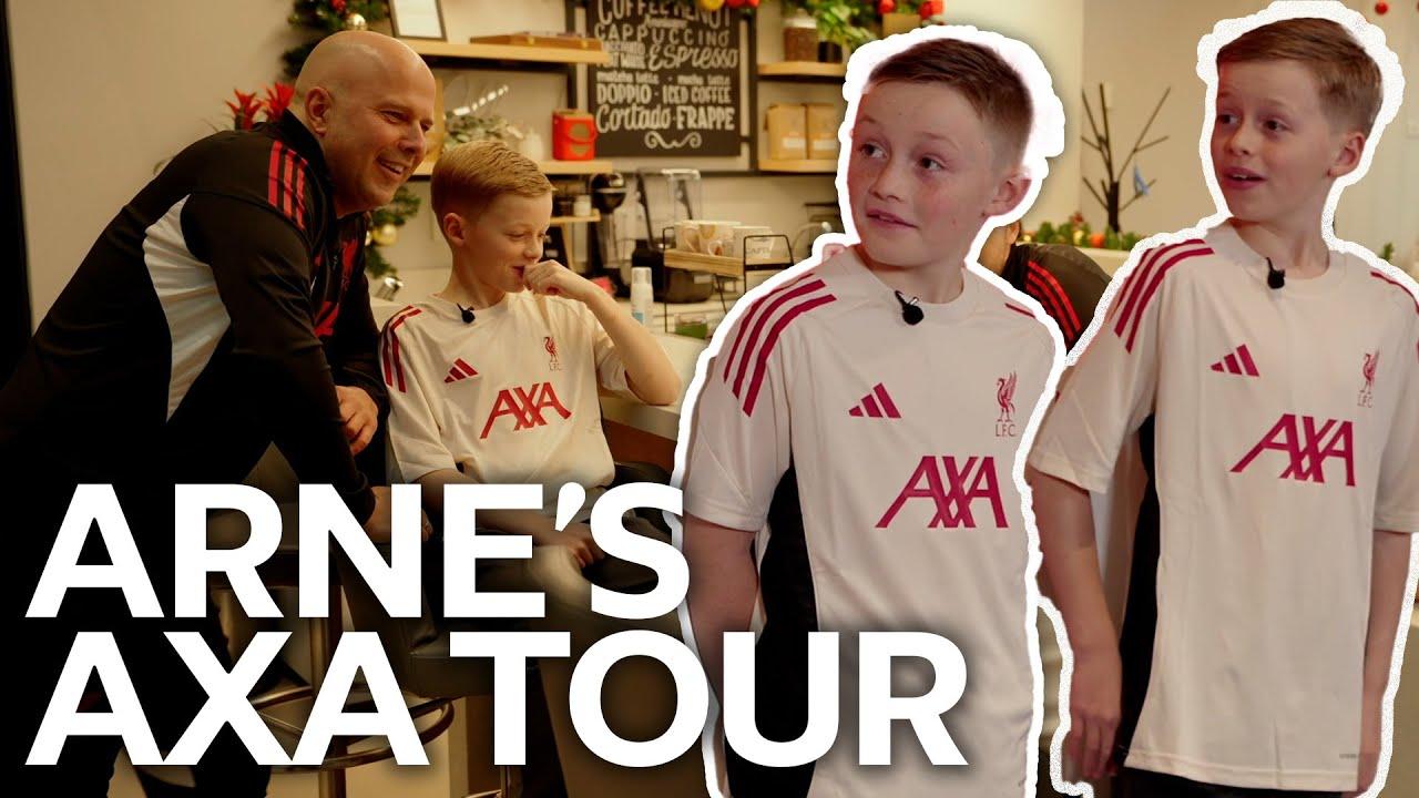 'Guess Who?' and tactics with Arne Slot as young fans get special AXA tour
