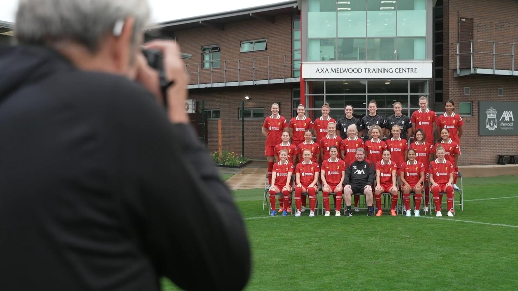 LFC Women squad photo: Behind the scenes as Reds pose for team picture