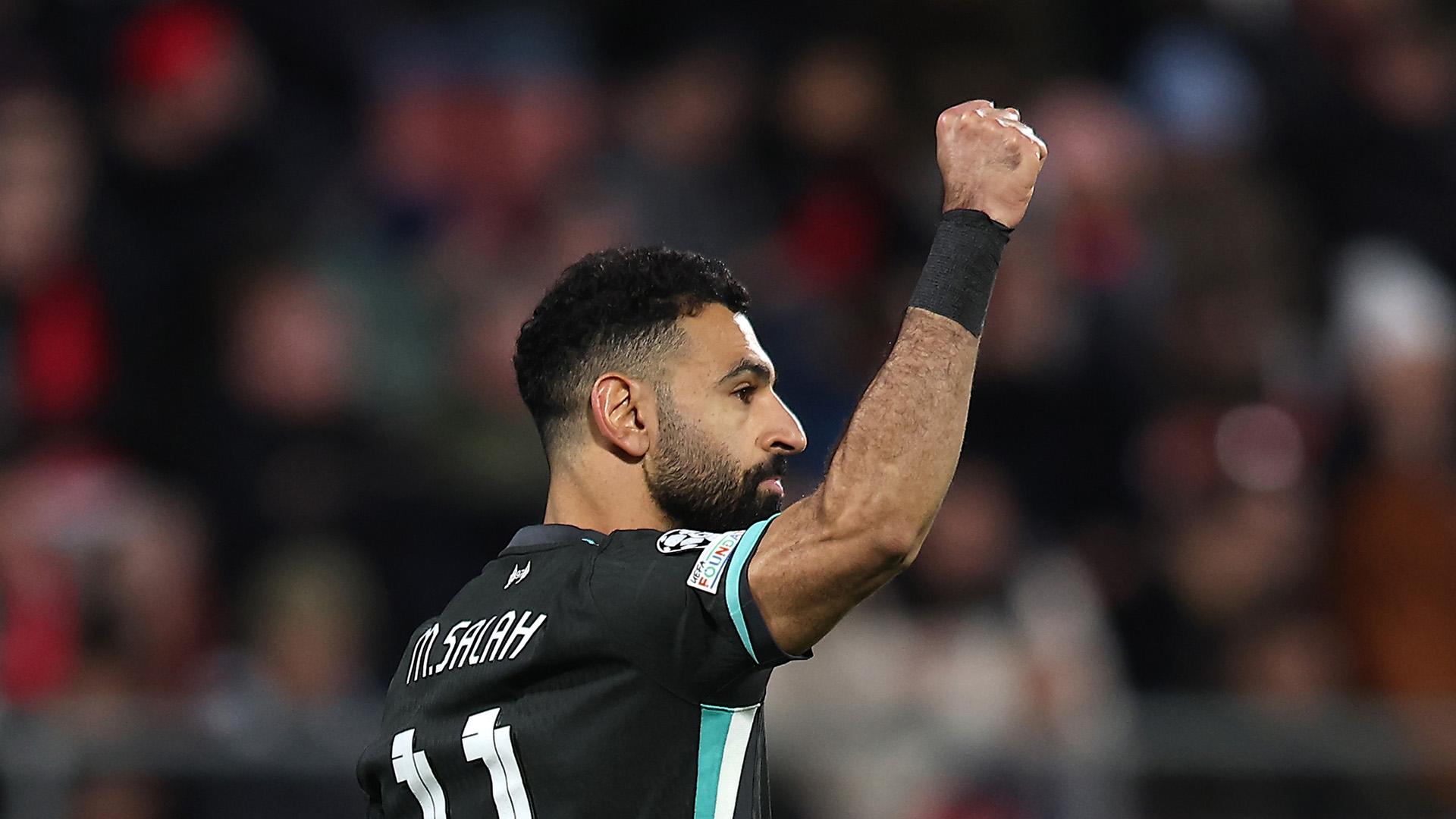 Mohamed Salah scores 50th Champions League goal of his career