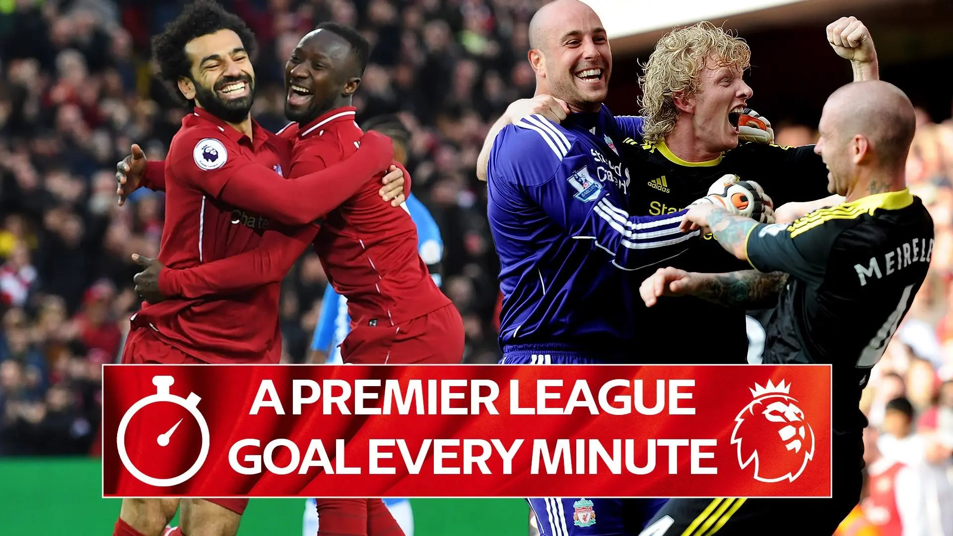 From 1' to 90+12': Watch a Premier League goal scored by Liverpool in every minute
