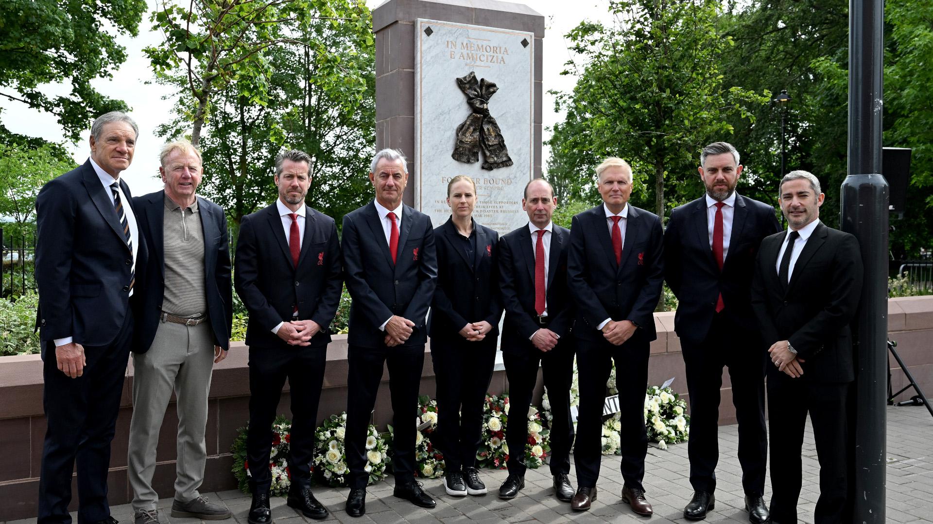 'Forever Bound' memorial unveiled to mark Heysel anniversary