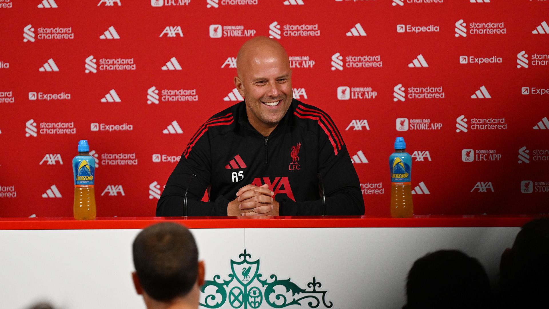 Thursday: Watch Arne Slot’s pre-Nottingham Forest press conference