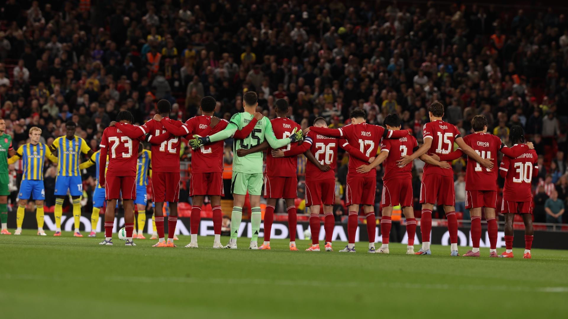 Respects paid to Matt Beard at Liverpool v Southampton