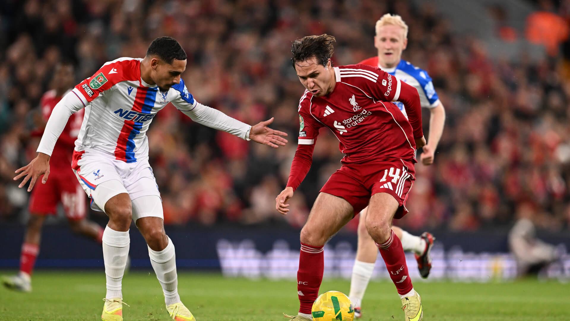 Liverpool eliminated from Carabao Cup after home defeat by Crystal Palace