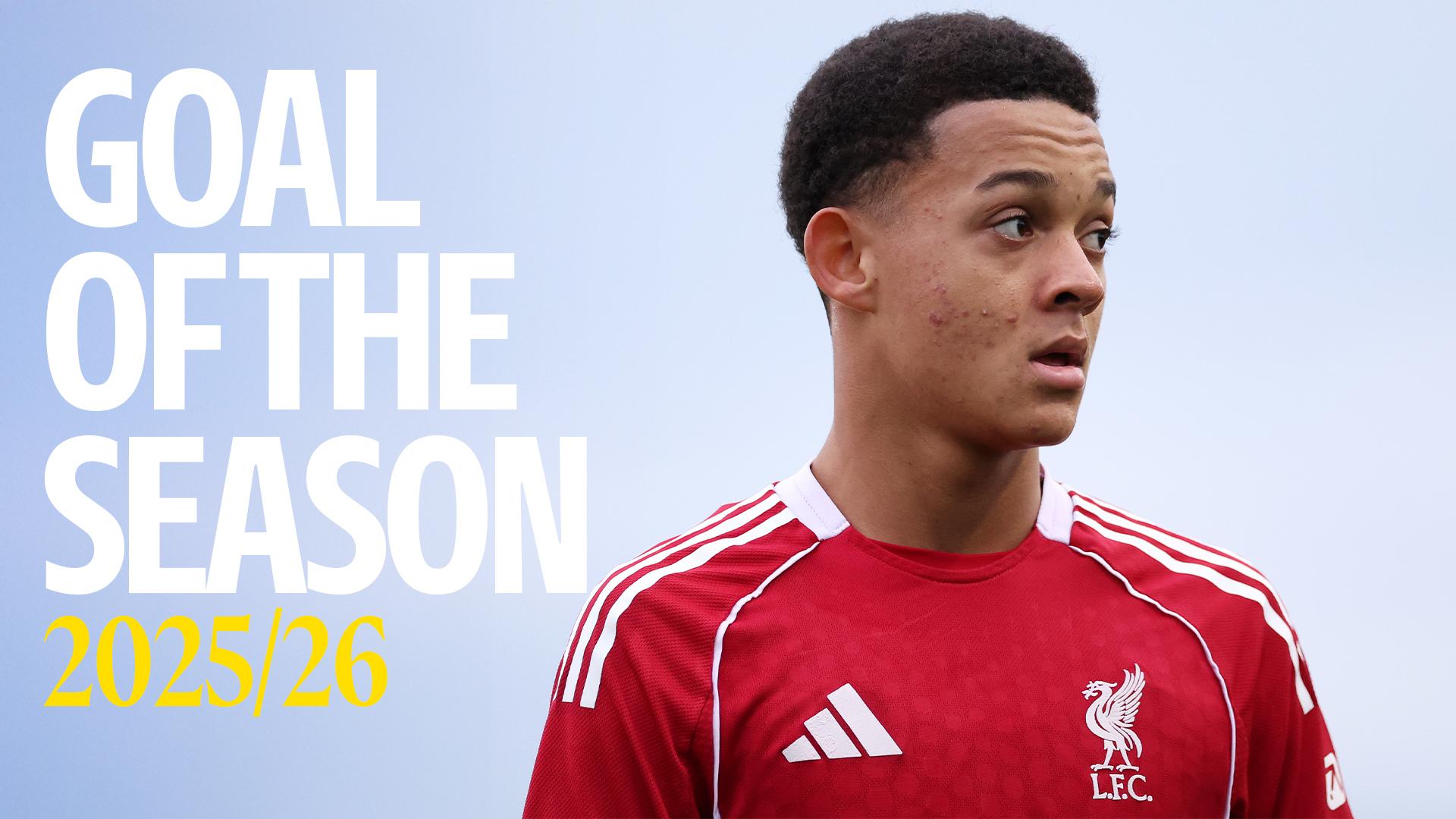 Josh Sonni-Lambie halfway-line effort wins LFC U18s' Goal of the Season award