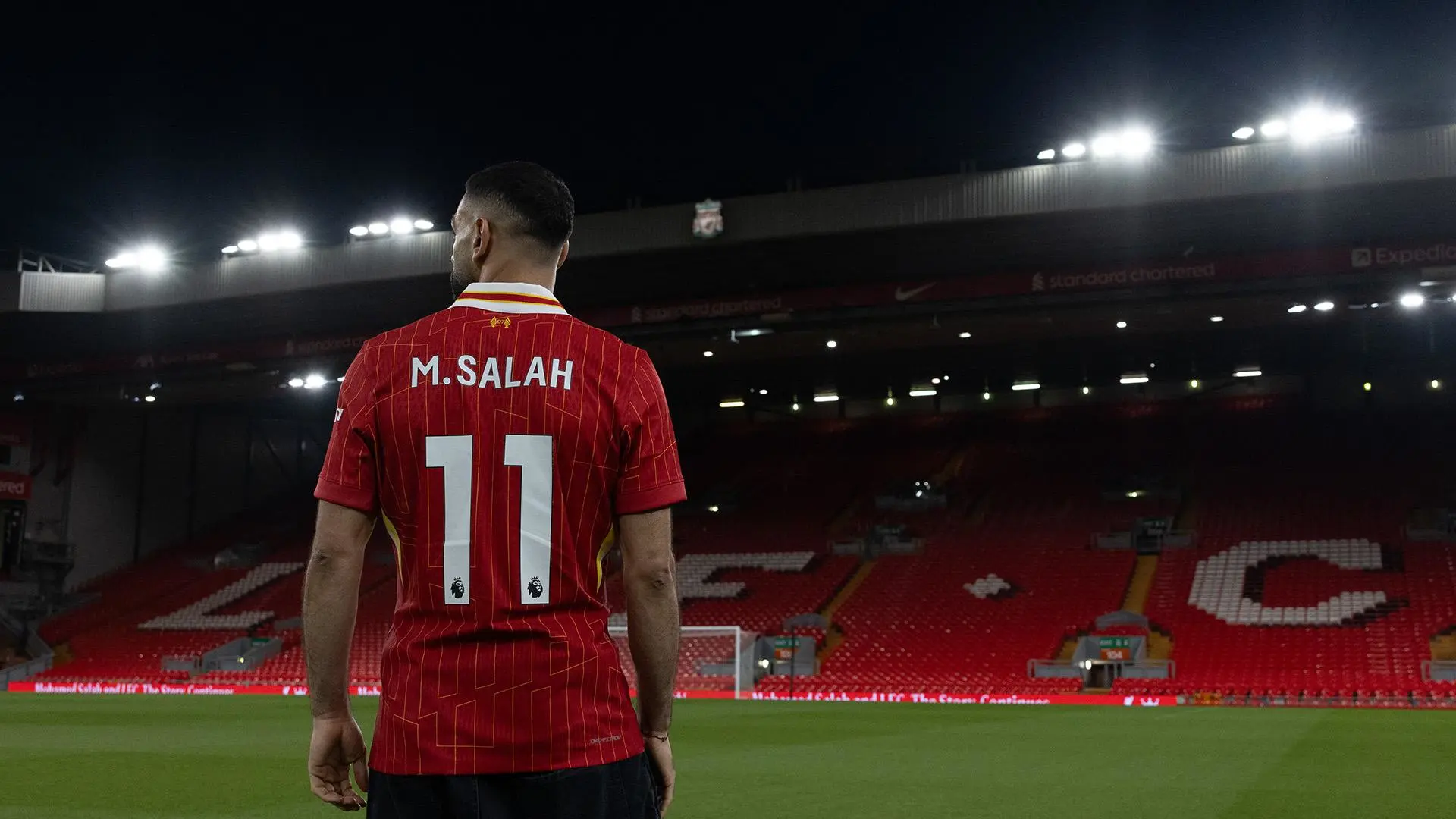 Get free 'M. Salah - 11' shirt printing to celebrate new LFC deal