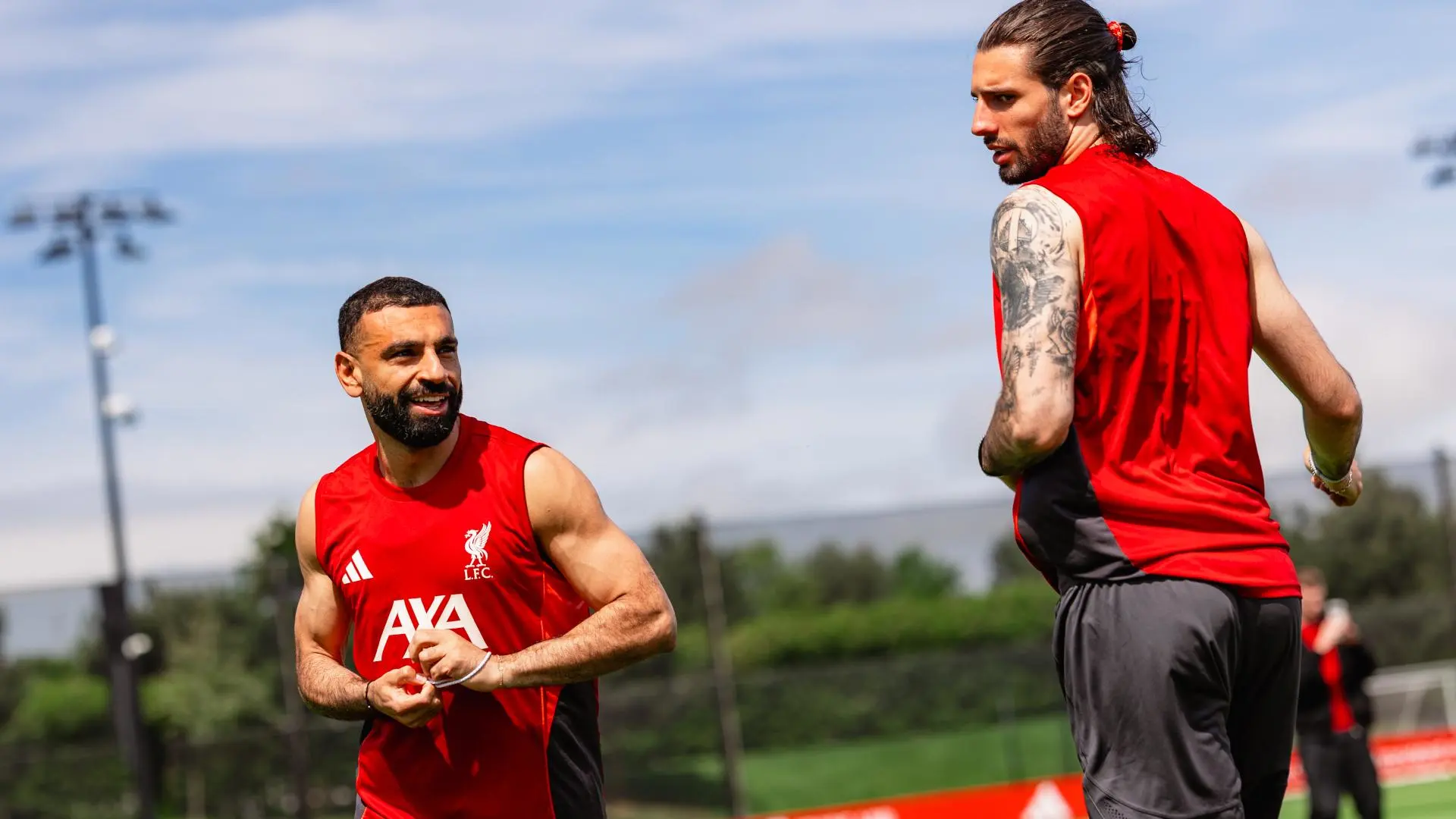 Live photos: Robbo and Salah's final training session as Liverpool prepare for Brentford