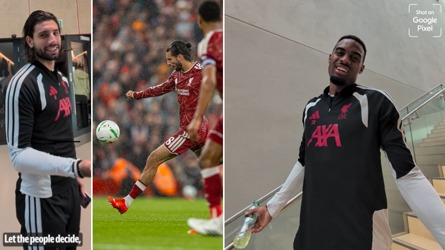 Volley or half-volley? Liverpool squad debate Dominik Szoboszlai's Spurs stunner