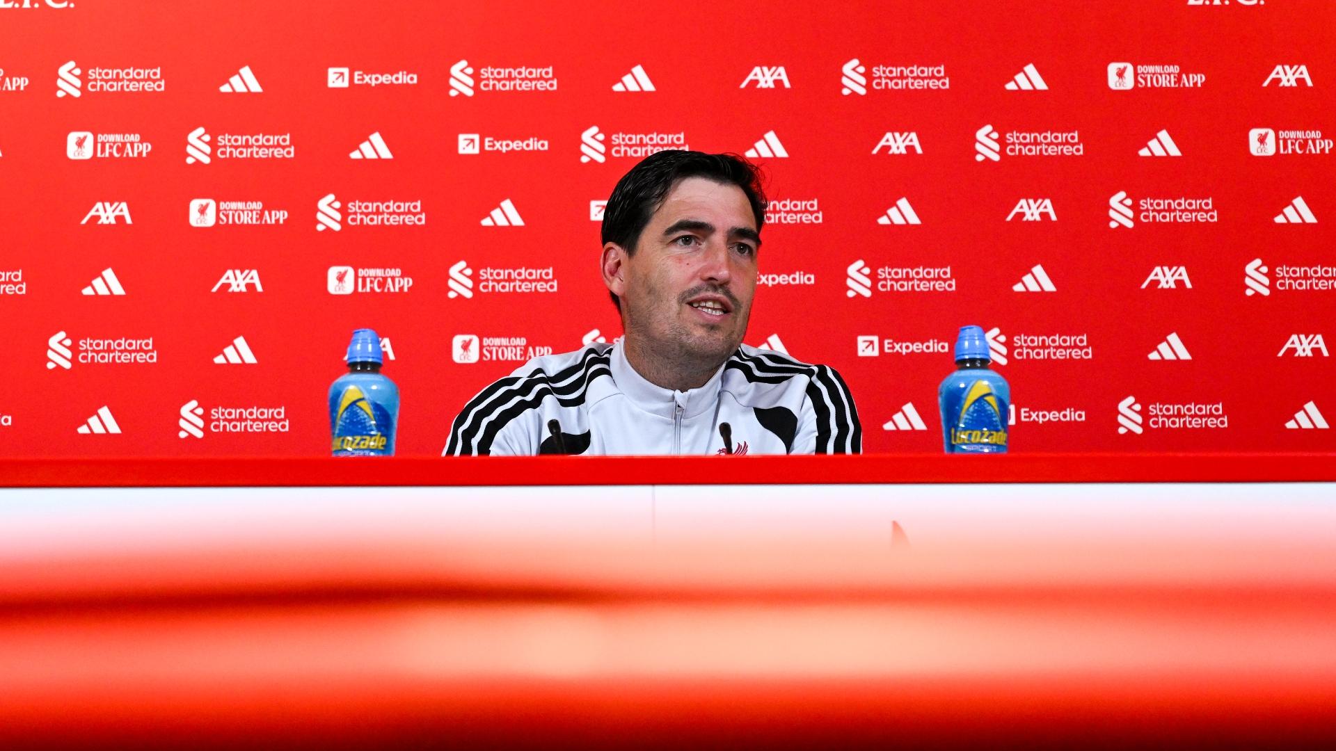 Thursday: Watch Andoni Iraola's press conference ahead of Ipswich v Liverpool