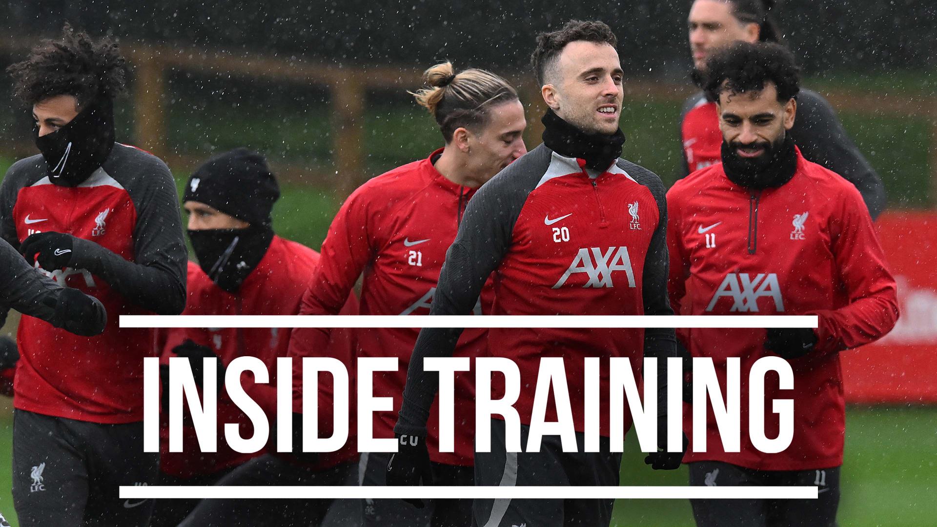 Inside Training: Gym work, rondos and more as Trent, Alisson, Jota and Bajcetic return