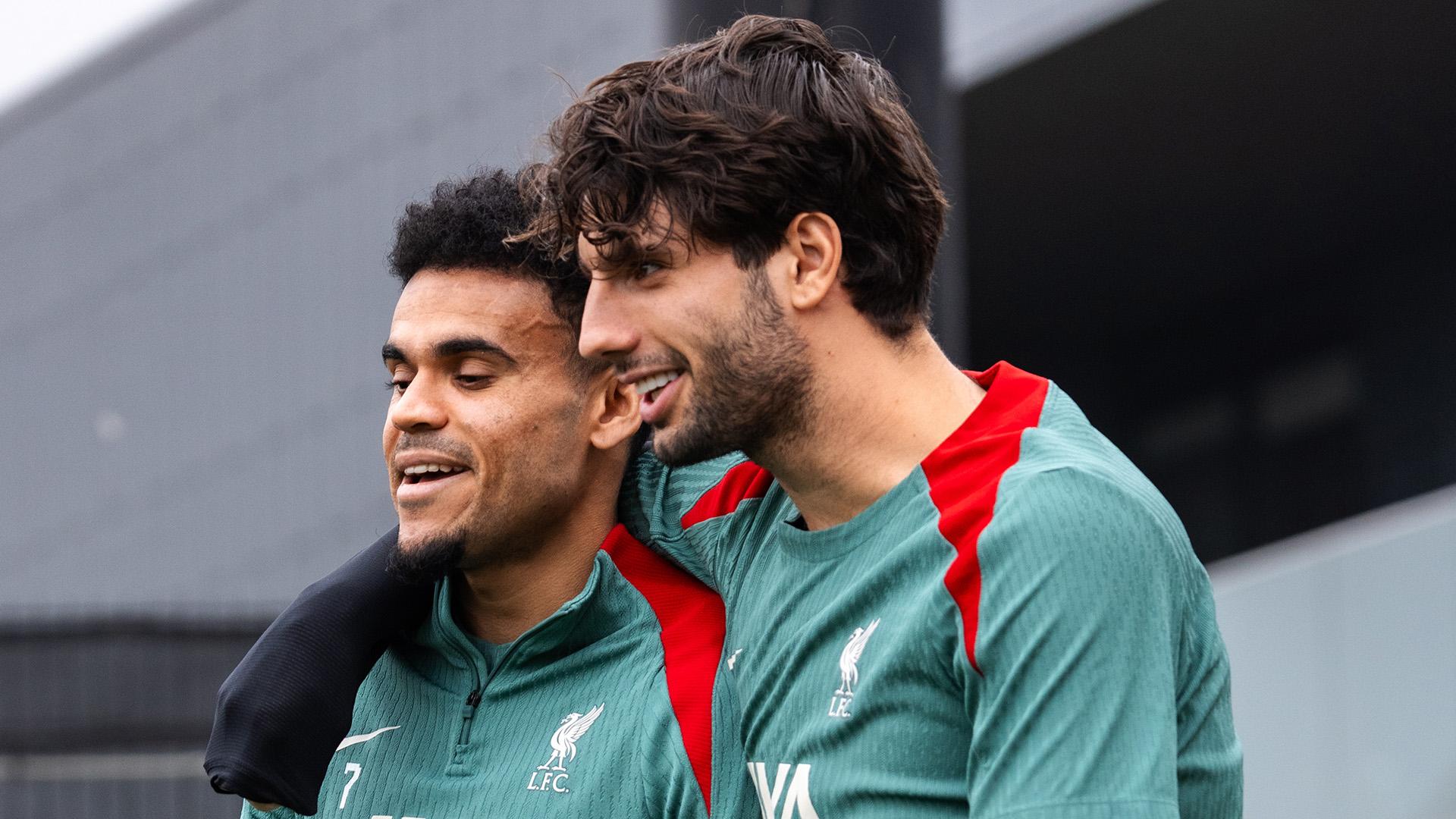 Training photos: Liverpool's Friday preparations for Aston Villa meeting