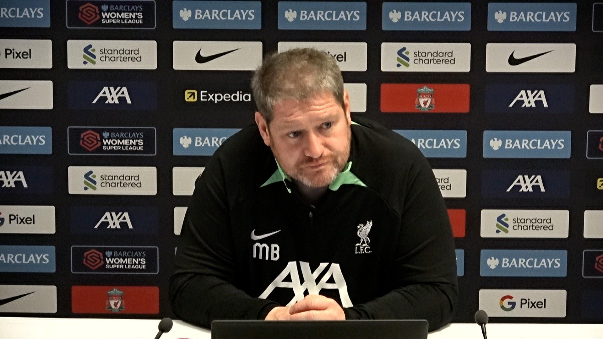 Watch Matt Beard's pre-Manchester United press conference