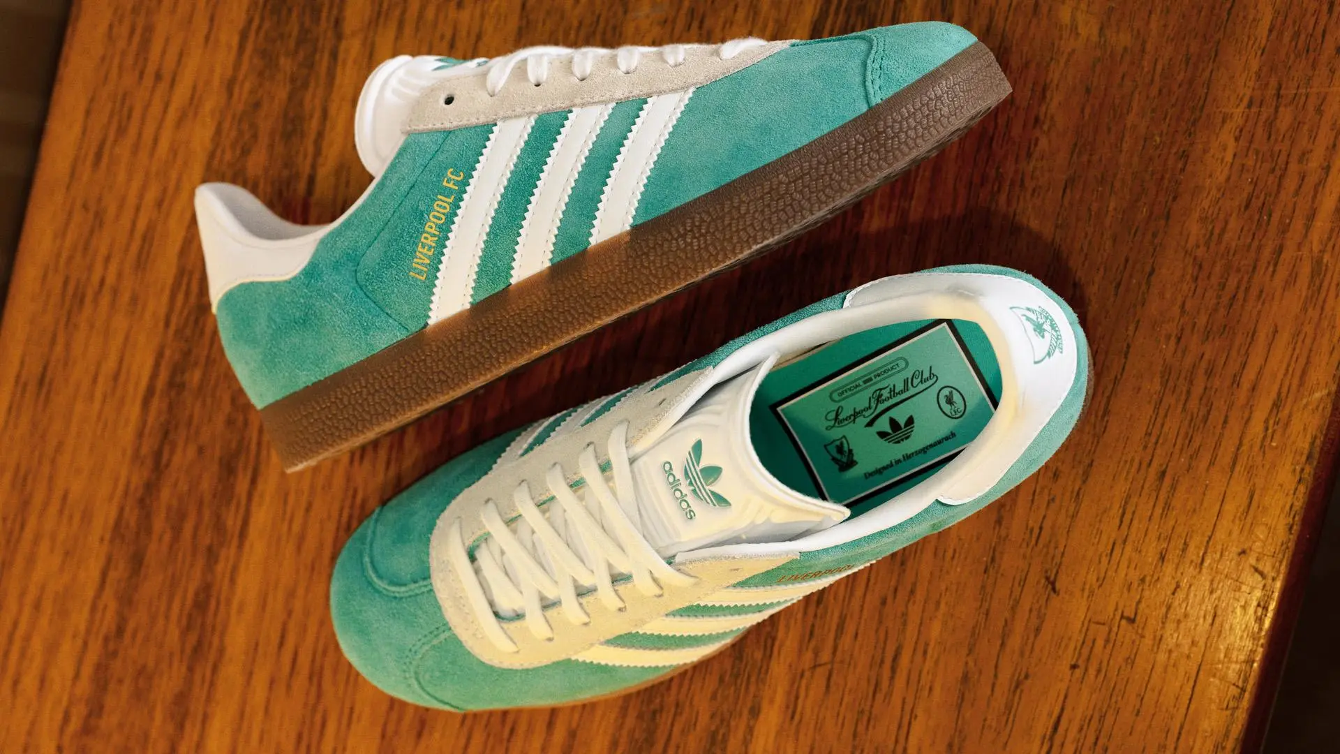 Out now: Liverpool FC x adidas Gazelle third-kit edition