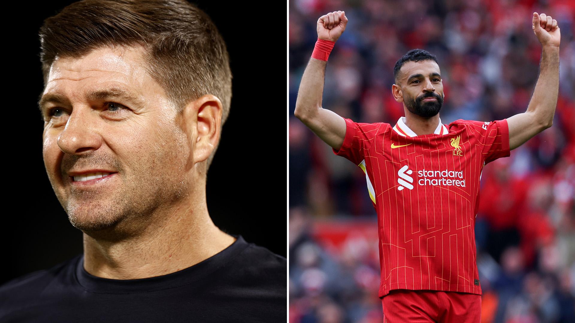 Steven Gerrard reveals Mohamed Salah wish
