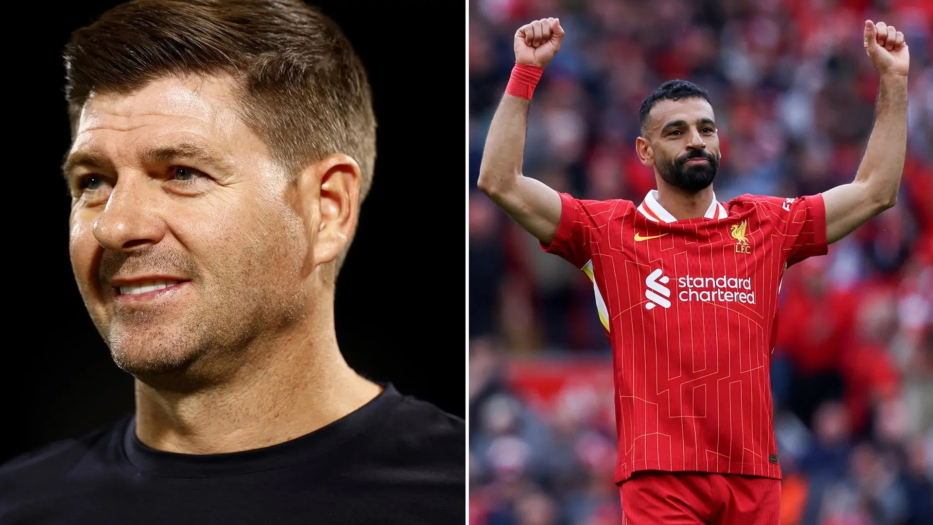 Steven Gerrard reveals Mohamed Salah wish