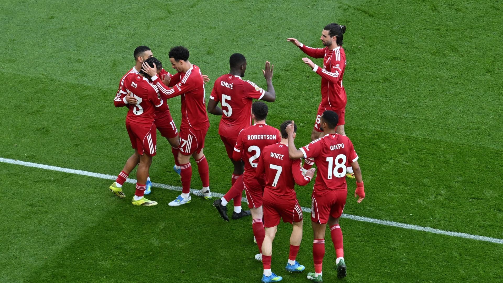 Liverpool reach landmark of 1,500 league wins at Anfield