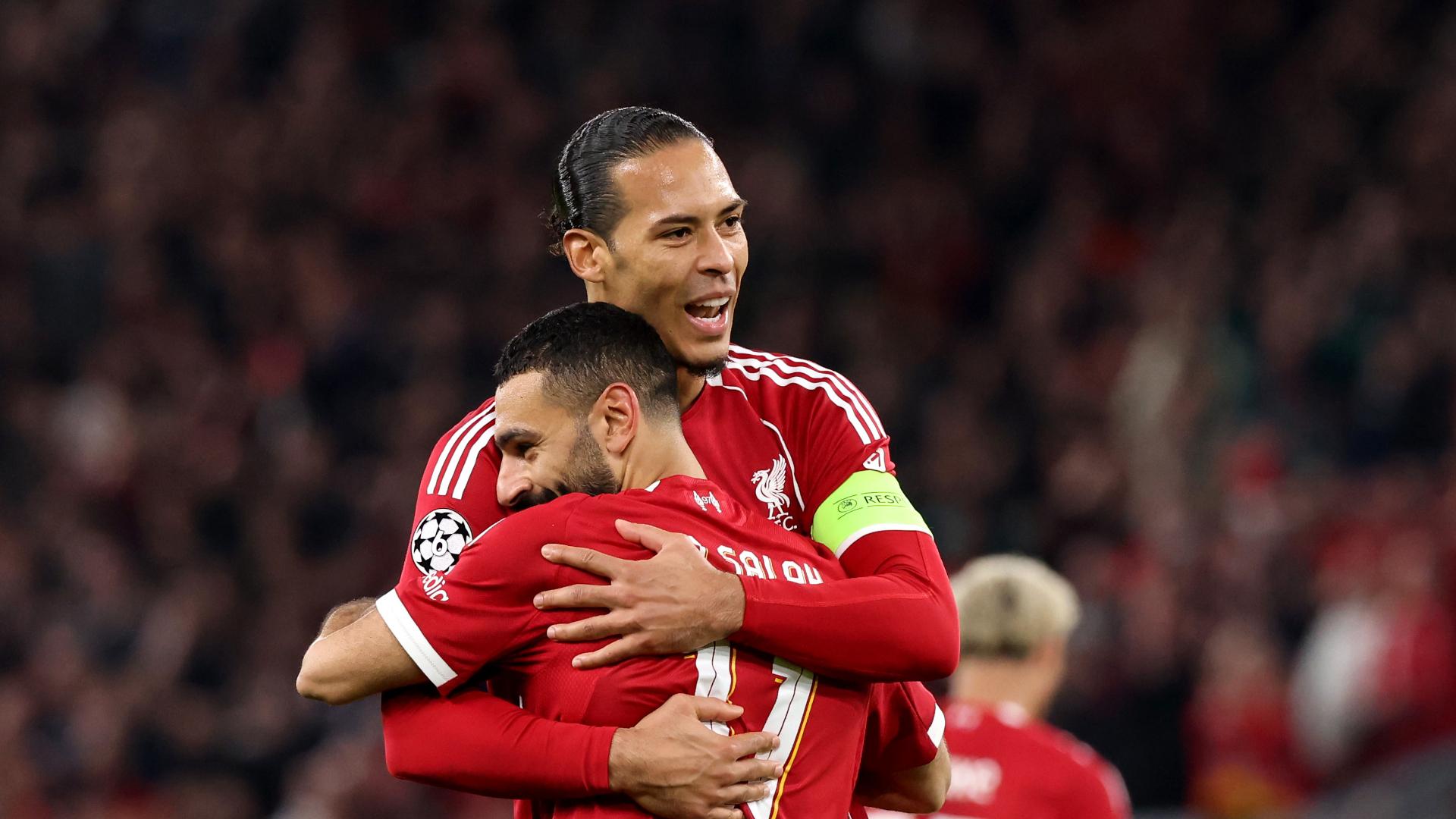 Virgil van Dijk shares special tribute to Mo Salah and Andy Robertson