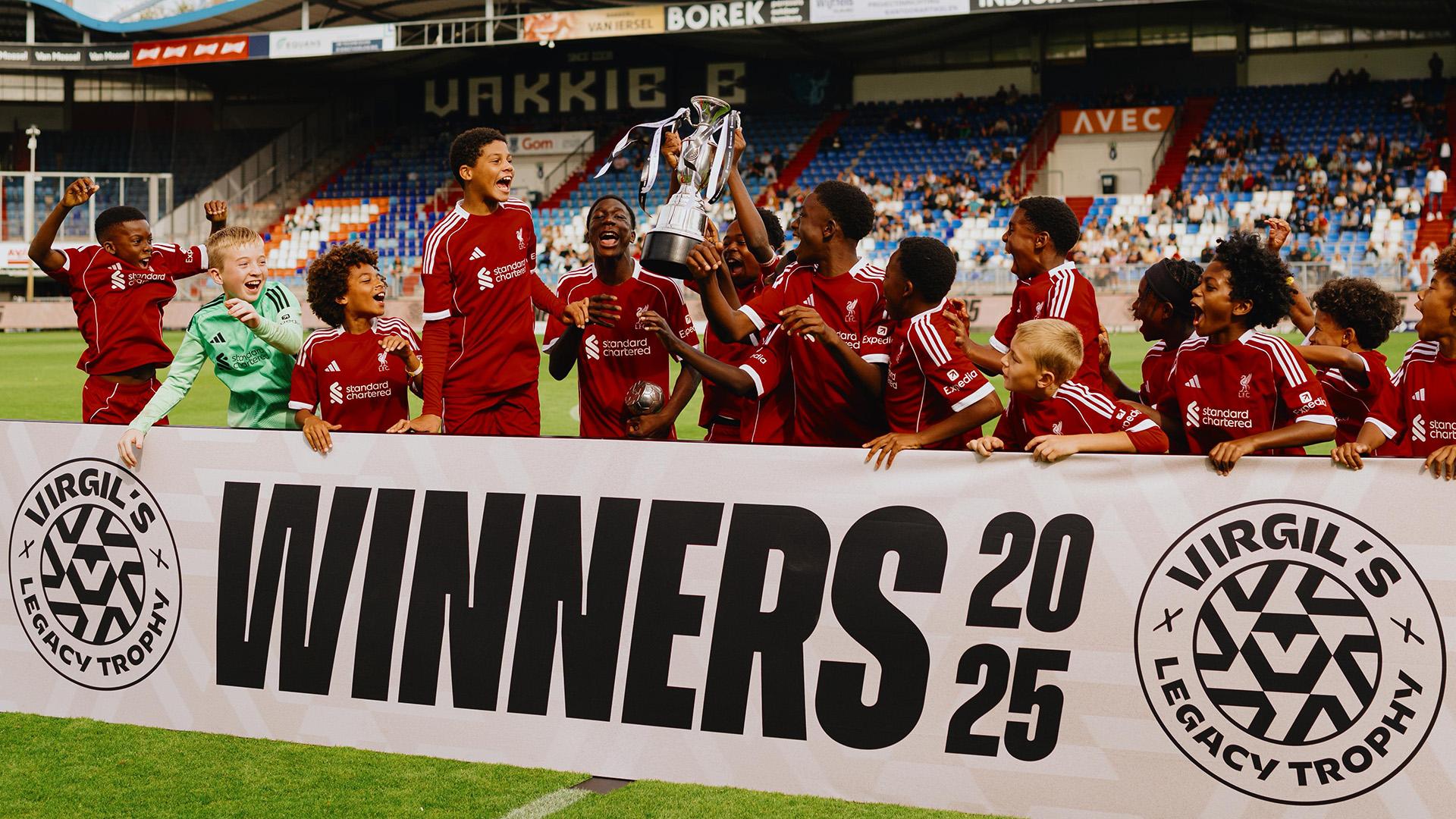Liverpool U13s squad compete at Virgil's Legacy Trophy in Tilburg