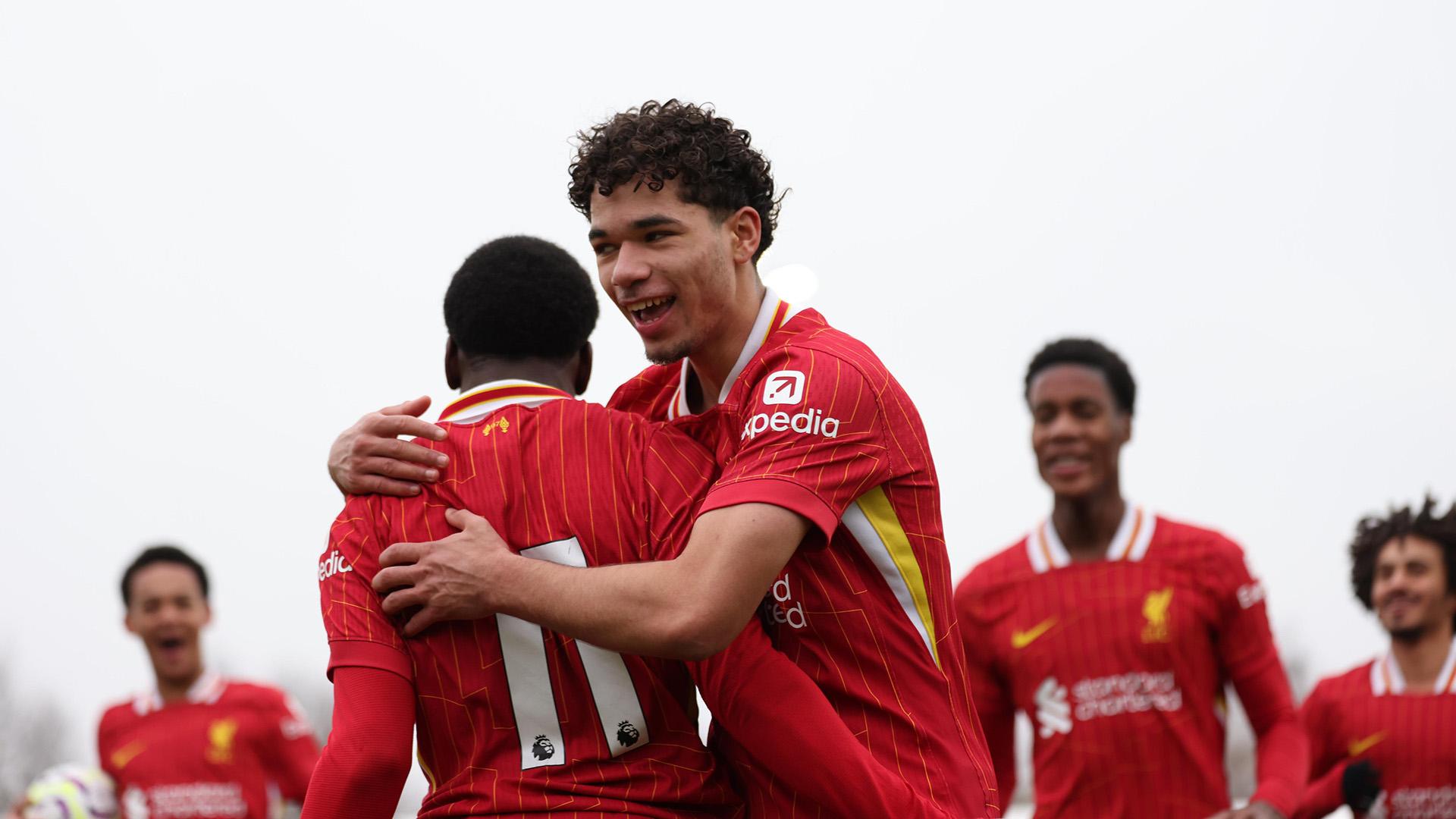U18s match report: Liverpool hit late equaliser in comeback draw with Man Utd