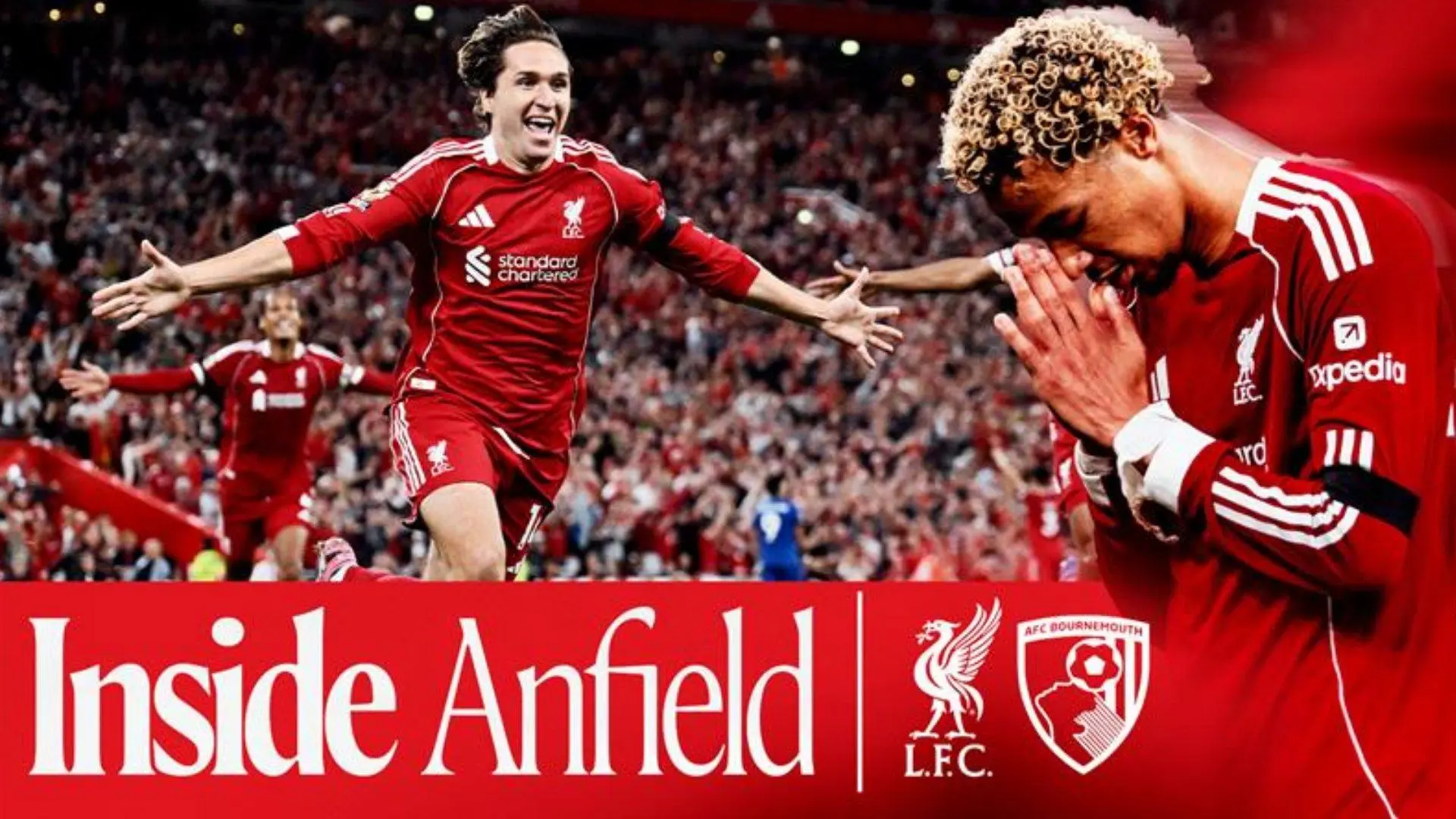 Inside Anfield: Watch unseen moments from opening-night thriller with Bournemouth