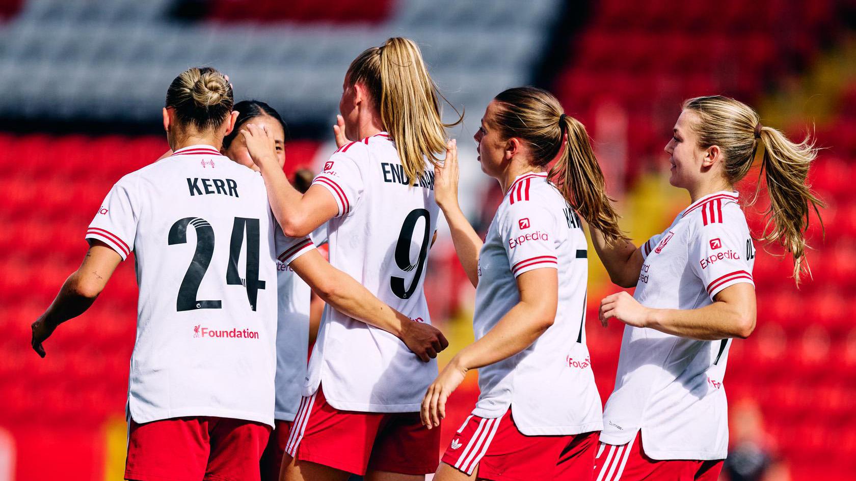 Watch WSL highlights: Charlton Athletic 0-4 Liverpool