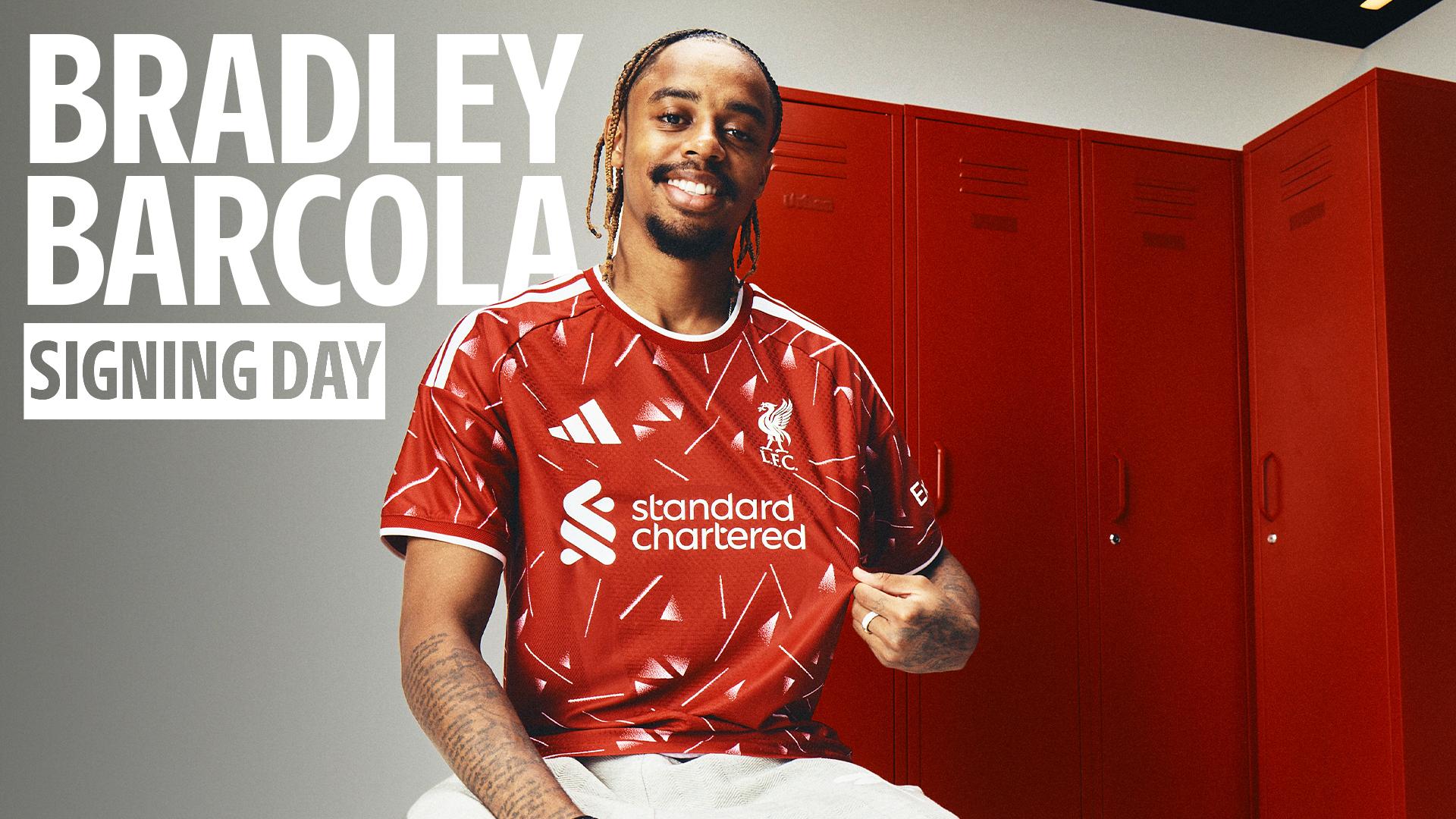 Watch: Behind the scenes of Bradley Barcola's Liverpool signing day