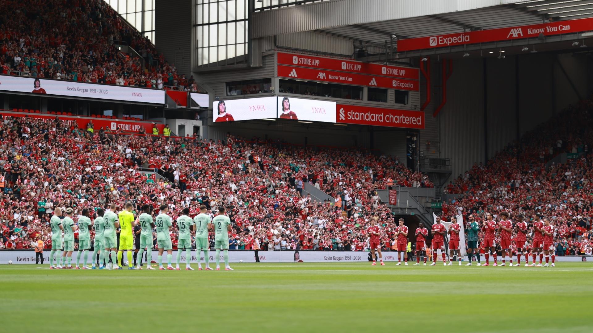Respects paid to Kevin Keegan at Anfield on Sunday