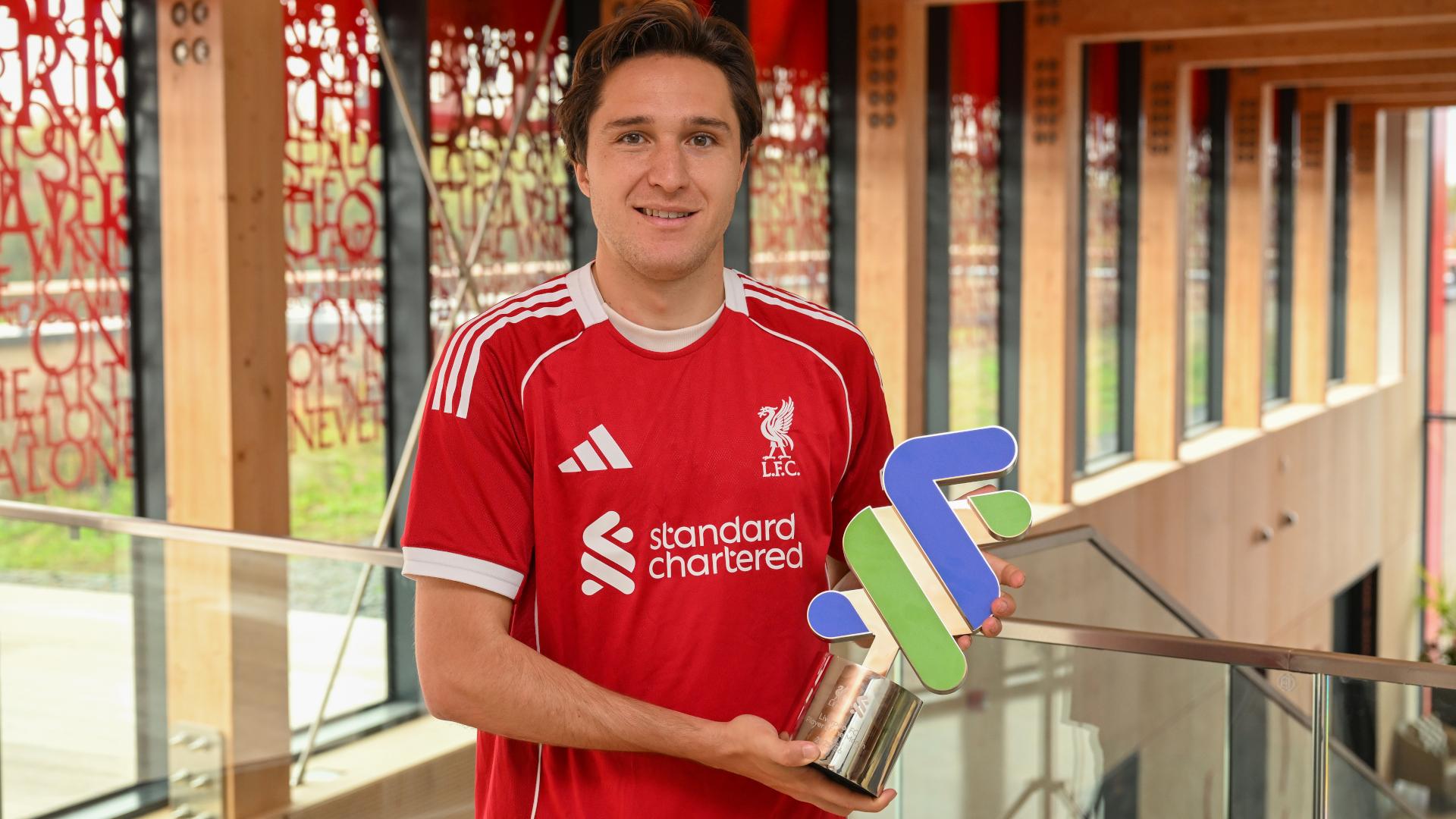 Federico Chiesa voted Liverpool's Player of the Month in September