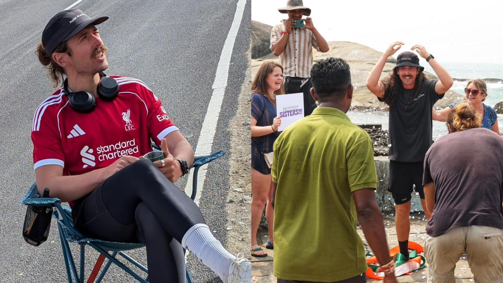 'A lot of emotions' - LFC fan Jack Faint completes remarkable run of India
