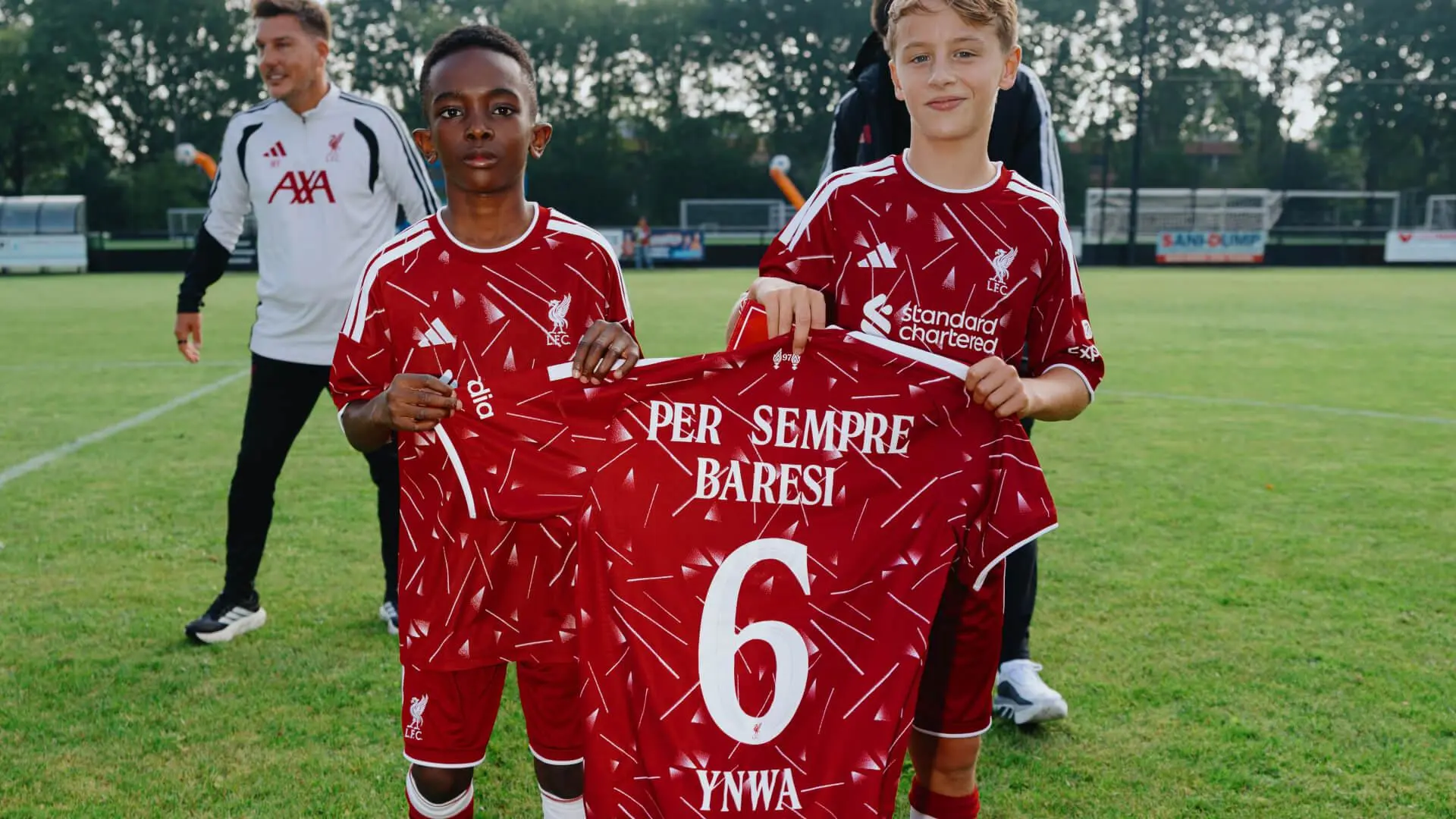 Liverpool U13s pay tribute to Franco Baresi at Virgil's Legacy Trophy