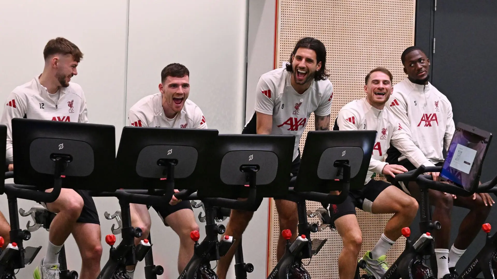 Warm-down photos: Liverpool recover after Anfield victory over Real Madrid