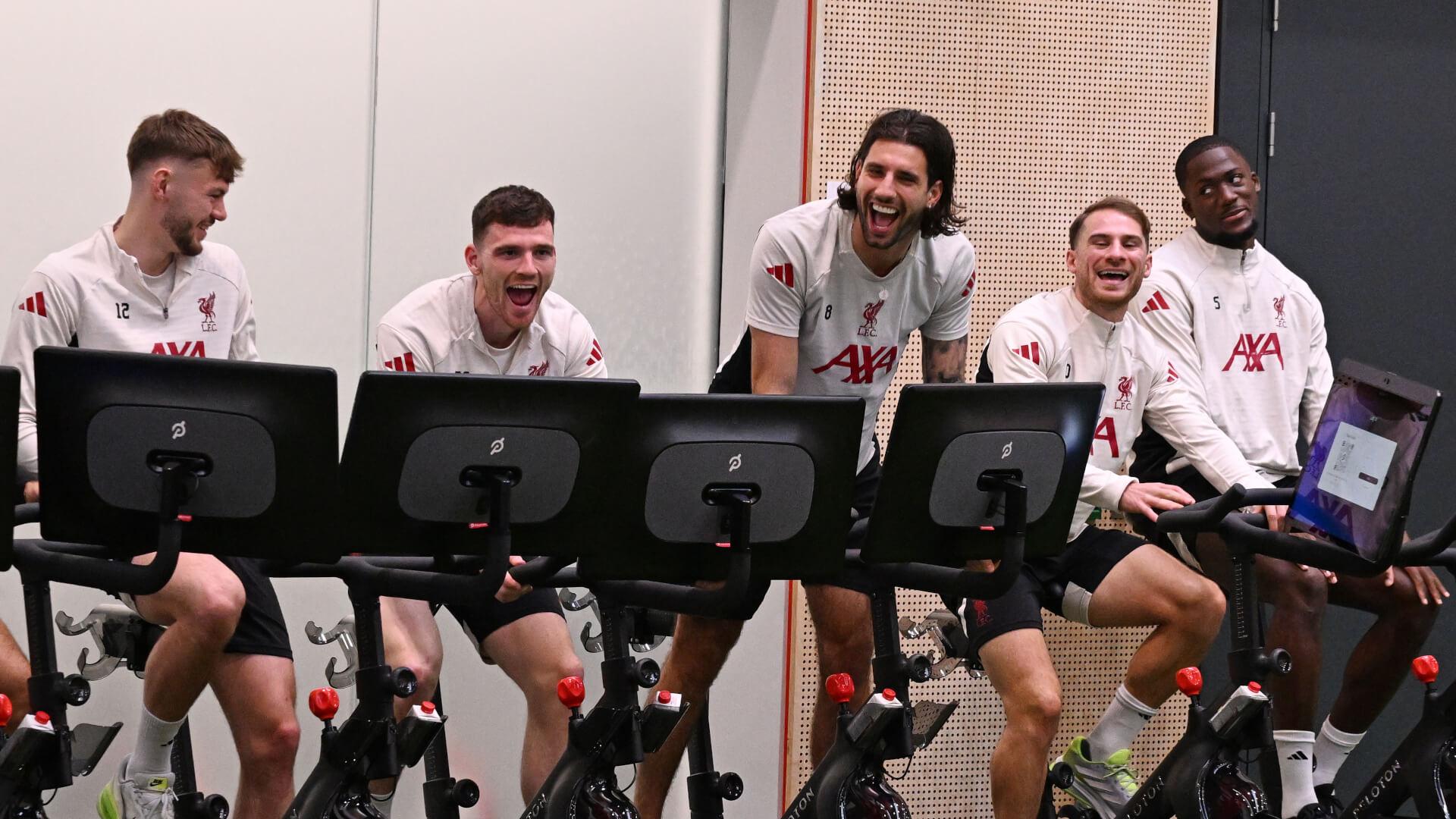 Warm-down photos: Liverpool recover after Anfield victory over Real Madrid